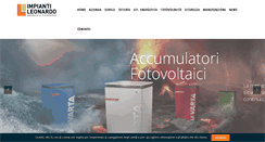 Desktop Screenshot of impiantileonardo.it